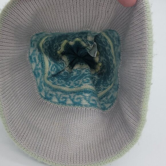 KD Hill Girls 100% Wool Knit‎ Beanie Nordic Fair Isle - Picture 5 of 6